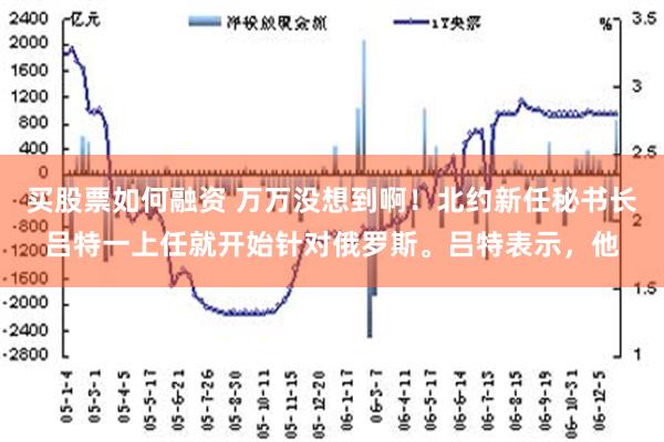 买股票如何融资 万万没想到啊！北约新任秘书长吕特一上任就开始针对俄罗斯。吕特表示，他